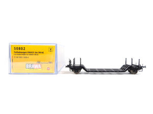 Brawa H0 Güterwagen Tiefladewagen DB Ep. V Uikk 631 50802 neu OVP