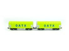 Laden Sie das Bild in den Galerie-Viewer, Roco H0 76055, 2-tlg. Set Schiebeplanenwagen, GATX, neu, OVP
