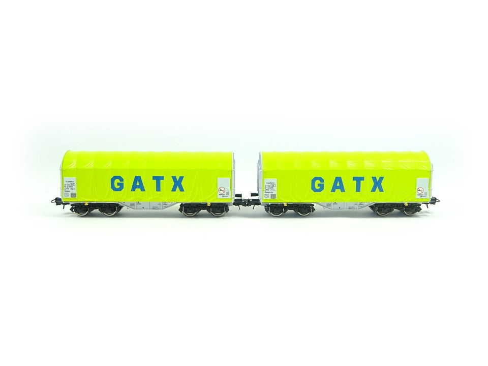 Roco H0 76055, 2-tlg. Set Schiebeplanenwagen, GATX, neu, OVP