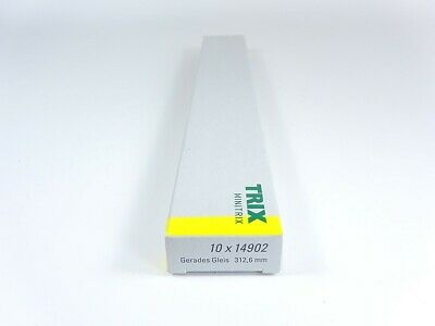 N Gleis Gleise gerade 312,6 mm, 10 x Minitrix N 14902 neu, OVP