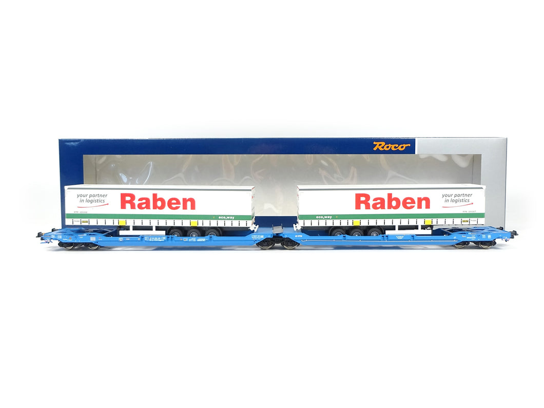 Roco H0 Doppeltaschen-Gelenkwagen Gattung Sdggmrs 738/T3000e VTG 6600117 neu OVP