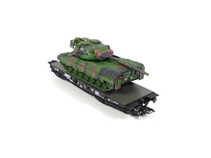 Märklin H0 Schwerlast-Flachwagen Rlmmps Leo 1A1 48877 neu OVP