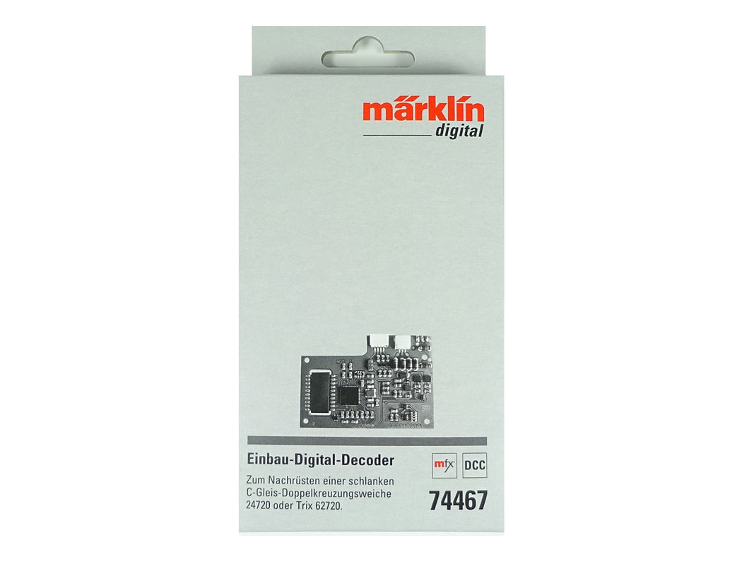 Märklin H0 C-Gleis Einbau-Digital-DKW-Weichendecoder 74467 neu OVP