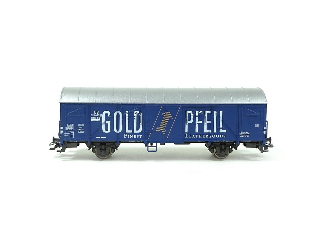 Trix H0 gedeckten Güterwagen Glmhs 50 Gold Pfeil DB, 23886 OVP