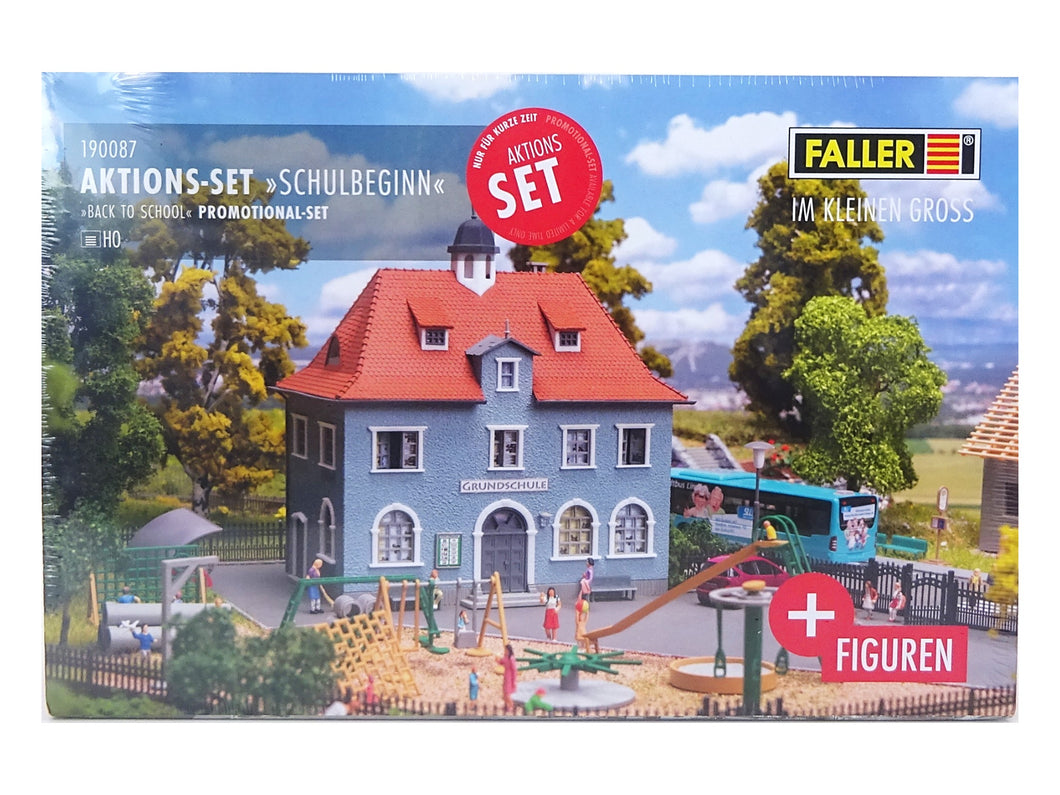 Faller H0 Bausatz Aktions Set Schulbeginn 190087 neu OVP