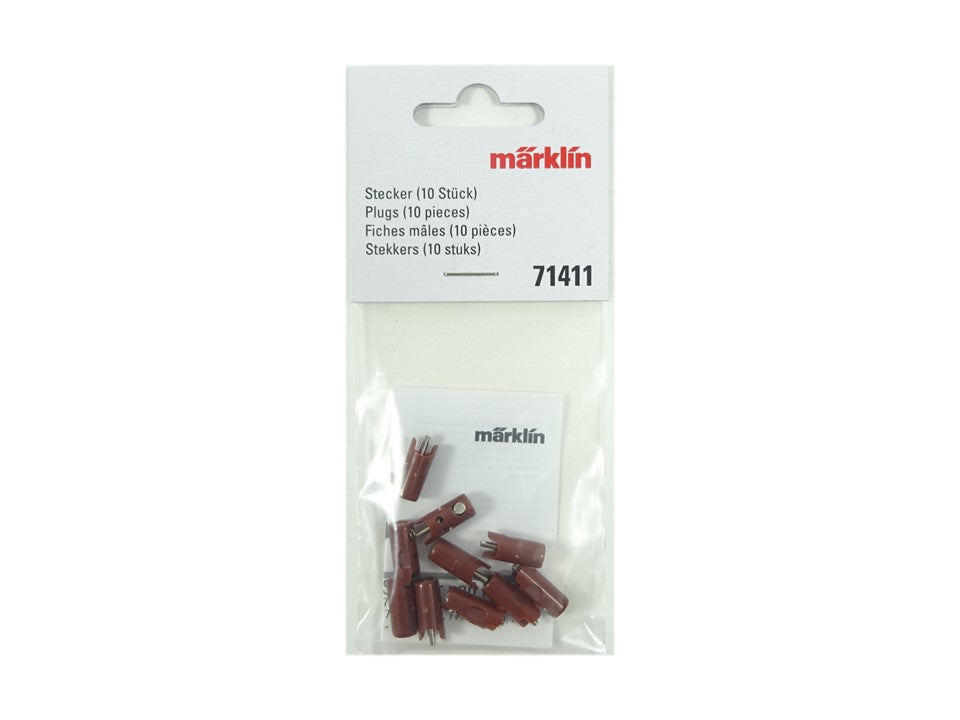 Modelleisenbahn Stecker braun 10 Stück, Märklin 71411 neu, OVP