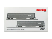 Laden Sie das Bild in den Galerie-Viewer, Märklin H0 Schiebeplanenwagen Set Bauart Rils SNCB 47007 OVP
