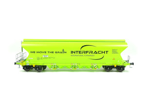 NME H0 Getreidewagen INTERFRACHT neongrün Tagnpps 515664 AC neu OVP
