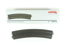 Laden Sie das Bild in den Galerie-Viewer, Märklin H0 C-Gleis Gleise gebogen 6x Radius R2 = 437,5 mm / 24,3° 24224 neu OVP
