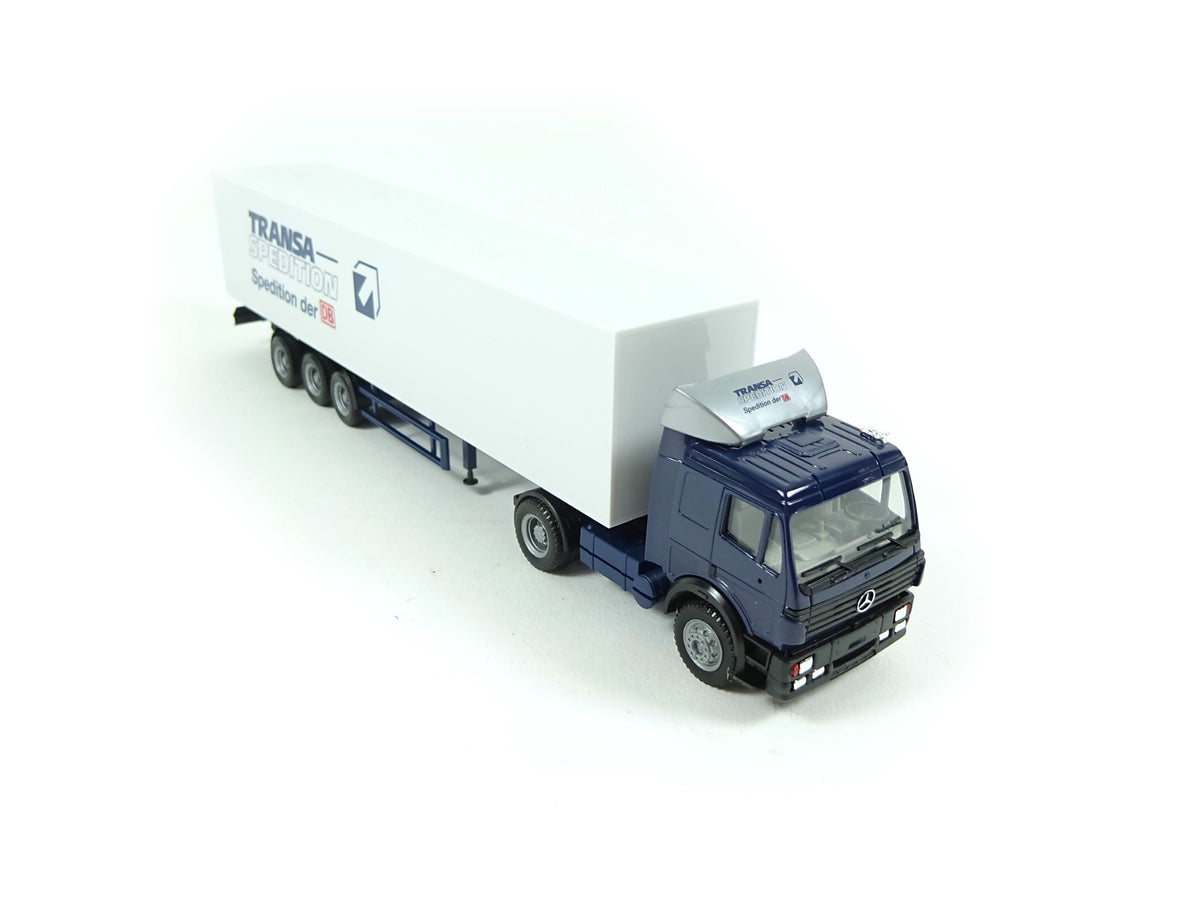 Herpa H0 MB SK '94 Europlanensattelzug Transa Spedition Sondermodell 1 ...