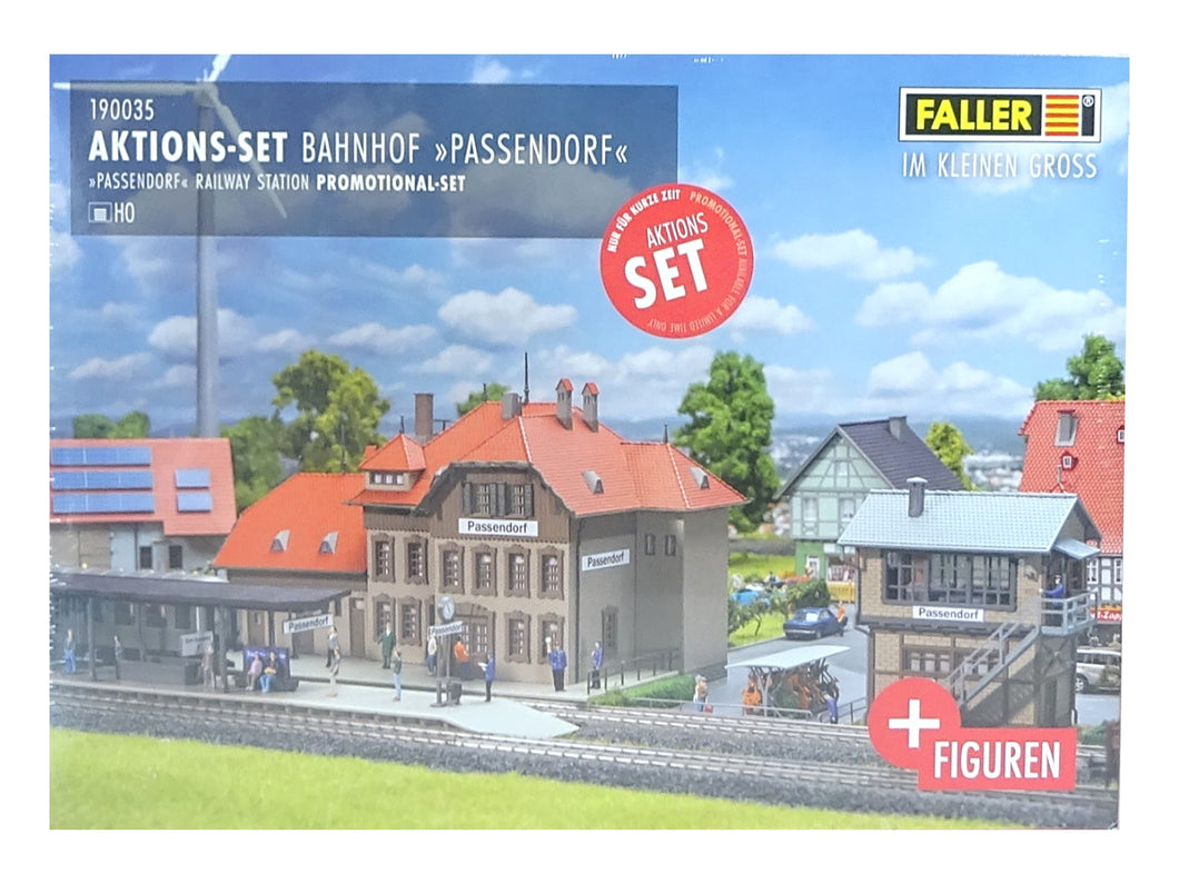 Faller H0 Modellbau Bausatz Aktions-Set Bahnhof Passendorf 190035 neu OVP