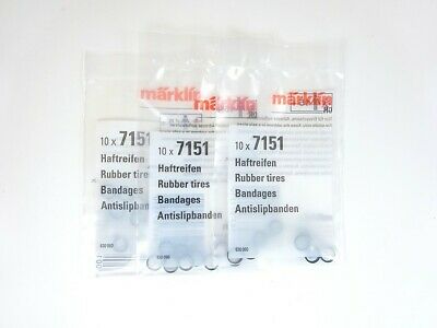 Ersatzteil Lokomotiven Haftreifen, 30 Stück , 3 x Märklin H0 7151 neu, OVP