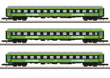 Laden Sie das Bild in den Galerie-Viewer, Märklin Z Schnellzugwagen-Set 1 Flixtrain 87403 neu OVP
