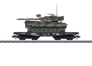 Märklin H0 Schwerlast-Flachwagen Rlmmps Leo 1A1 48879 neu OVP