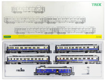 Laden Sie das Bild in den Galerie-Viewer, Trix Express H0 Wagenset &quot;Rheingold&quot; 5-teilig beleuchtet 31314 OVP
