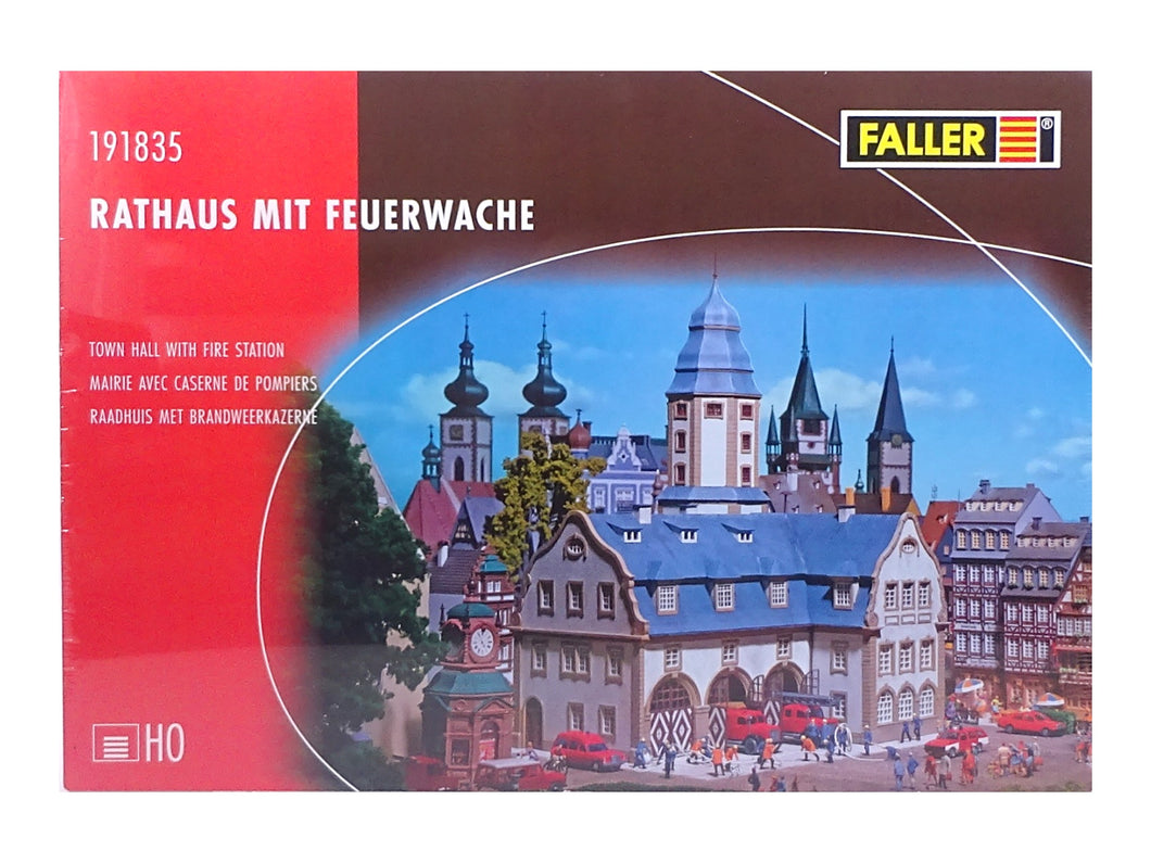 Faller H0 Modellbahn Bausatz Rathaus mit Feuerwache 191835 neu OVP
