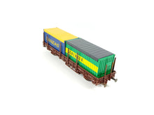 Laden Sie das Bild in den Galerie-Viewer, Roco H0 Rungenwagen mit 2 Containern Danzas + Schenker ÖBB 46308 OVP
