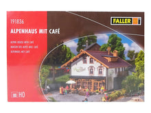 Laden Sie das Bild in den Galerie-Viewer, Faller H0 Modellbahn Bausatz Alpenhaus mit Cafe 191836 neu OVP
