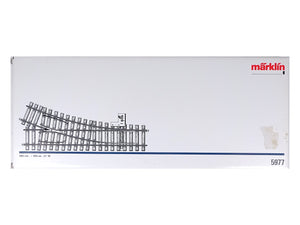 Märklin Spur 1 Weiche rechts lang mit Weichenwinkel 22°30' 5977 OVP