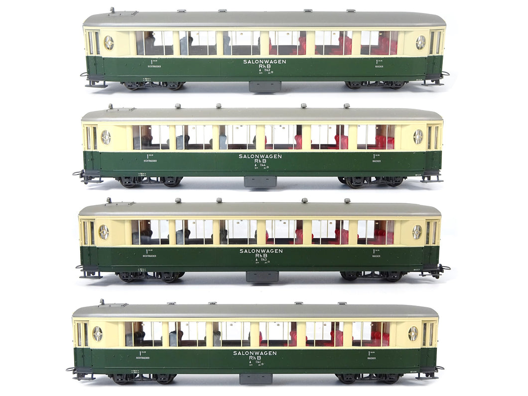 Bemo H0m Personenwagen Set Pullman Salonwagen RhB 7272 134 OVP