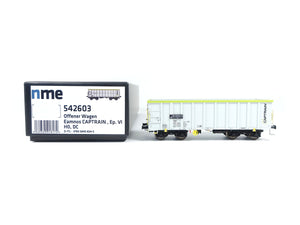 NME H0 Offener Güterwagen Eamnos CAPTRAIN lichtgrau DC 542603 neu OVP