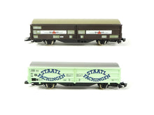 Laden Sie das Bild in den Galerie-Viewer, Märklin Z Schiebewandwagen-Set "Mineralwasser" DB 82152 OVP

