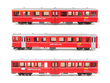 Laden Sie das Bild in den Galerie-Viewer, Bemo H0m DC Zugset Ge 4/4 I RhB &quot;Davoser Pendelzug&quot; 7252 100 OVP - Bastler
