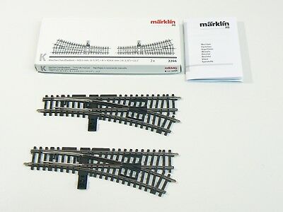 Weiche K-Gleis rechts 2 Stück, Märklin H0 2266 neu, OVP