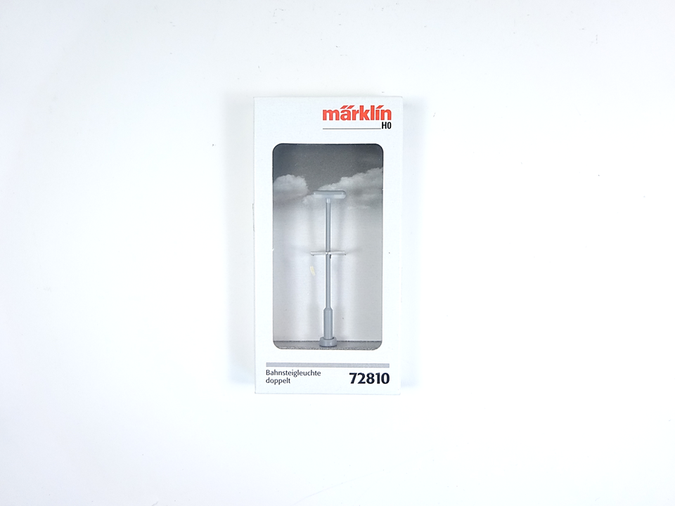 Modellbahn Lampe Bahnsteigleuchte doppelt, Märklin H0 72810 neu, OVP