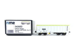 NME H0 Offener Güterwagen Eamnos CAPTRAIN lichtgrau DC 542602 neu OVP