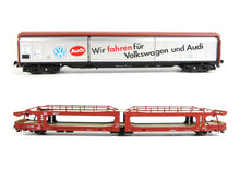 Laden Sie das Bild in den Galerie-Viewer, Electrotren H0 Wagenset Werkstatt-Transort VW DB 218982 OVP
