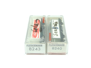 Fleischmann N Containerwagen Coca Cola und SEATRAIN DB 8243 8240 OVP