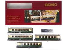 Laden Sie das Bild in den Galerie-Viewer, Bemo H0m Personenwagen Set Pullman Salonwagen RhB 7272 134 OVP

