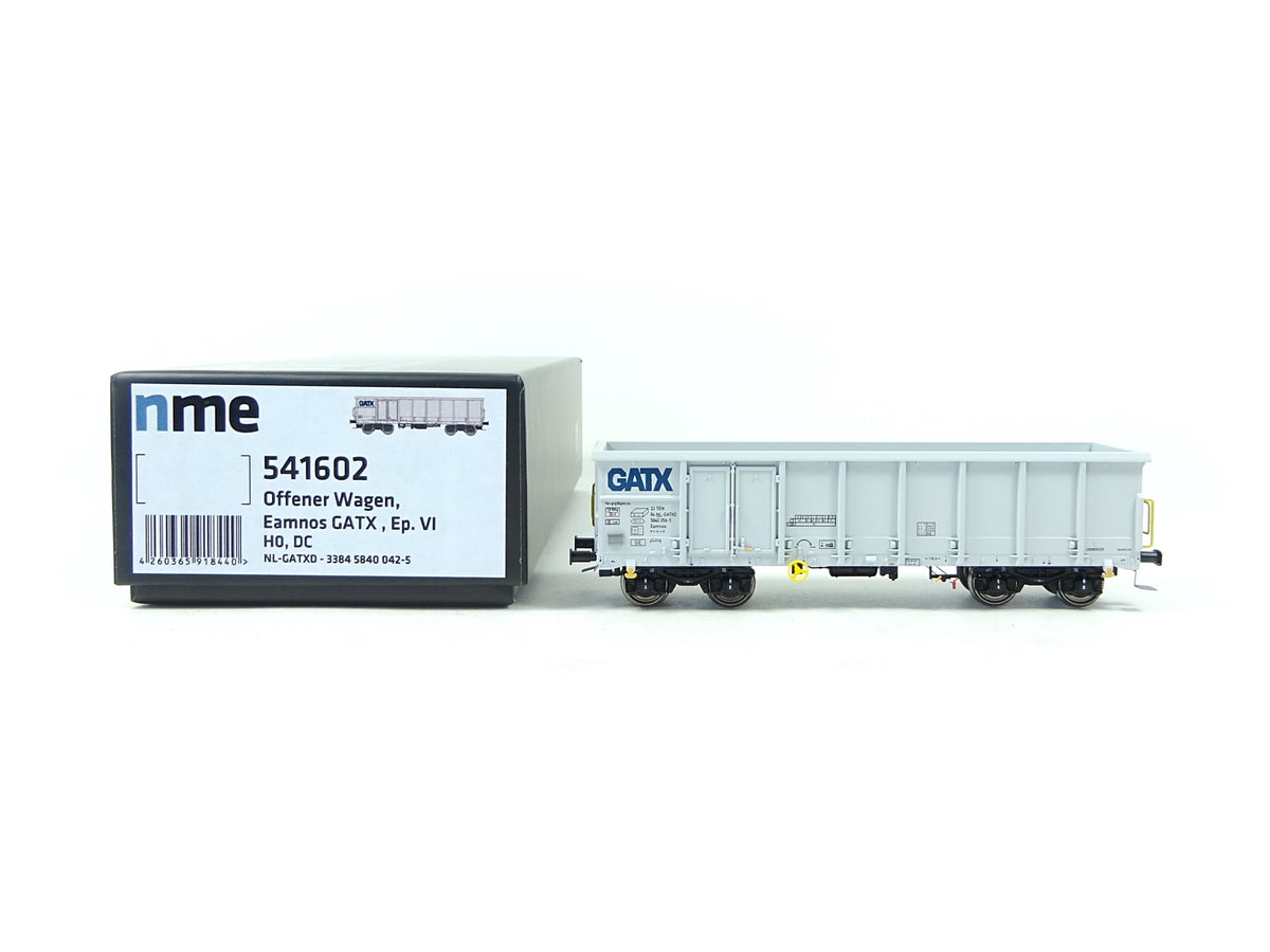 NME H0 Kastenwagen Offener Güterwagen Eamnos GATX hellgrau, 541602 neu ...
