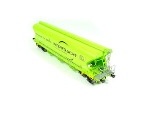 NME H0 Getreidewagen INTERFRACHT neongrün Tagnpps 515663 AC neu OVP
