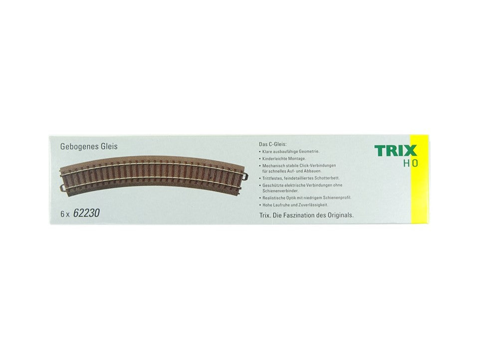 Trix H0 C Gleis Gleise gebogen R2 x 6 DC 62230 neu OVP