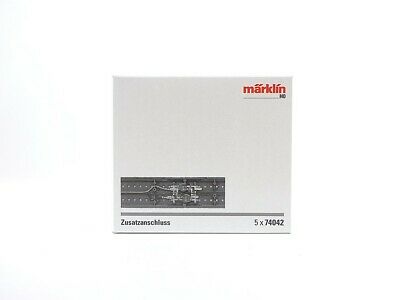 Märklin H0 Set C Gleis Gleise Zusatzanschluss 5 Stück 74042 neu OVP