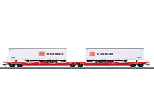 Laden Sie das Bild in den Galerie-Viewer, Märklin H0 Gelenk-Taschenwagen DB Schenker 47470 neu OVP
