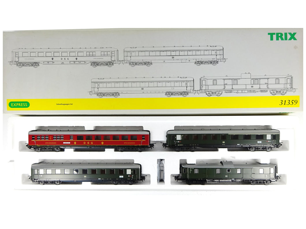 Trix Express H0 Schnellzugwagen-Set Epoche III 31359 OVP