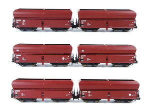 Fleischmann N Güterwagen Selbstentladewagen Set DB 6 Stück aus 931898 neu