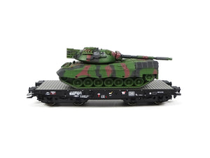Märklin H0 Schwerlast-Flachwagen Rlmmps Leo 1A1 48877 neu OVP