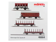 Laden Sie das Bild in den Galerie-Viewer, Märklin H0 Güterwagen-Set DB 4-teilig 46664 neu OVP
