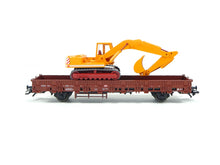 Laden Sie das Bild in den Galerie-Viewer, Märklin H0 Güterwagen Flachwagen mit Schaufelbagger, aus 00753 OVP
