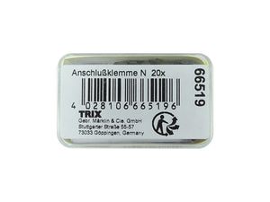 N-Gleis Anschlussklemme 1-polig, 20 Stück, Minitrix N 66519 neu OVP