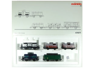 Märklin H0 Güterwagen Set Oldtimer 5-teilig SNCB/NMBS, 47877 OVP - mit Abbruch