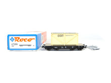 Laden Sie das Bild in den Galerie-Viewer, Roco H0 Güterwagen Schwerlastflachwagen mit Holzkiste „SGP“ ÖBB 47289 OVP
