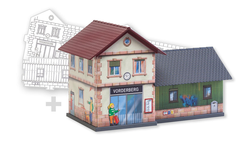 Faller H0 BASIC Bahnhof, inkl. 1 Bemalvariante 150110 OVP