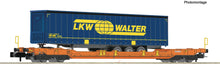 Laden Sie das Bild in den Galerie-Viewer, Fleischmann N T5 Taschenwagen LKW Walter Wascosa, 6660039 neu OVP

