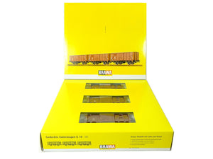 Brawa H0 Güterwagen G10 DB 3-er Set 48205 AC OVP