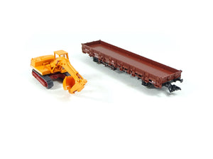 Märklin H0 Güterwagen Flachwagen mit Schaufelbagger, aus 00753 OVP